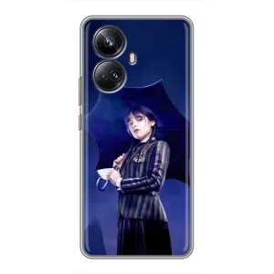 Силиконовый чехол с картинкой для Realme 10 Pro Plus (Венсдей)