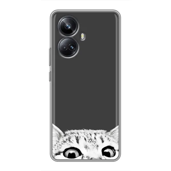 Чехол с принтом «Выглядывает кот» для Realme 10 Pro Plus Чехол с принтом «Выглядывает кот» для Realme 10 Pro Plus