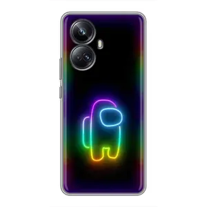 Чехол Амонг Ас для Realme 10 Pro Plus (AlphaPrint) (Яркий скин)
