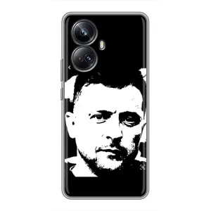 Чехол для Realme 10 Pro Plus (AlphaPrint - с принтом Зеленского) (Зеленский АРТ)