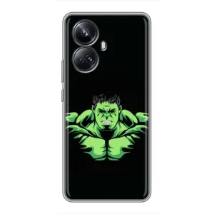 Чехлы с героями Марвел Realme 10 Pro Plus (VPrint) (Зелёный Халк)