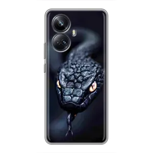 Чохол з картинкою 'Хижаки' для Realme 10 Pro Plus (Чорна змія)