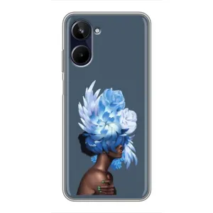 Чехлы (ART) Цветы на Realme 10 (VPrint) (Цветы на голове)