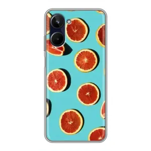Чехлы с Фруктами для Realme 10 (VPrint) (Грейпфрут)