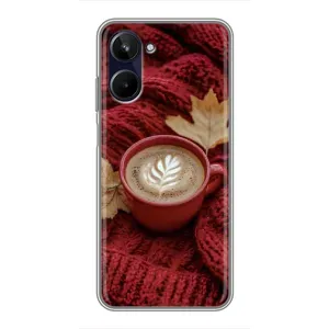Чохол з принтом «Кава на ковдрі» для Realme 10