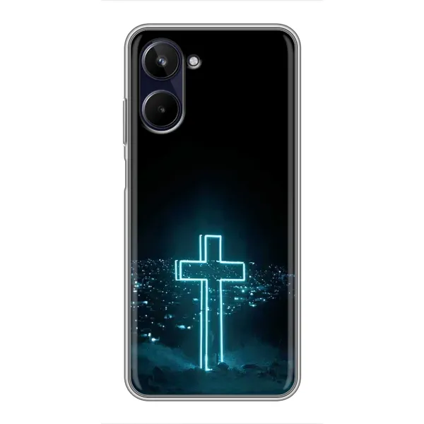Чохол з принтом «Хрест і місто» для Realme 10 Чохол з принтом «Хрест і місто» для Realme 10