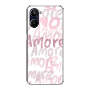 Чохол з розовим принтом для Realme 10 (Аморе любов)