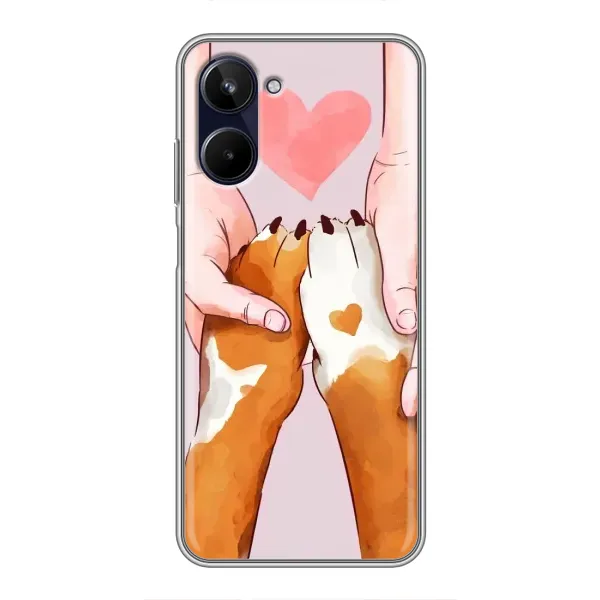 Чехол с принтом «Любовь к собакам» для Realme 10
