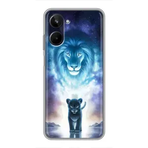 Чехол со Львом для Realme 10 (VPrint) (Маленький лев)