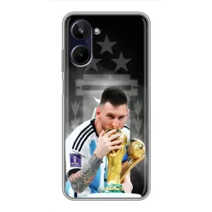 Чехлы для Realme 10 (Leo чемпион) (AlphaPrint) (Месси Чемпион)