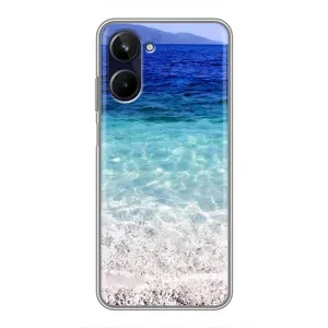 Силиконовый чехол с КАРТИНКАМИ лето для Realme 10 (AlphaPrint) (Море)
