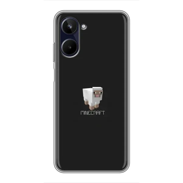 Чехол с принтом «Овечка Майнкрафт» для Realme 10