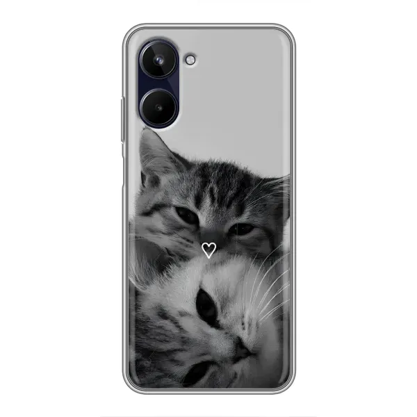 Чехол с принтом «Пара котов» для Realme 10