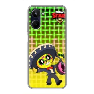 Чехлы Brawl Stars для Realme 10 (AlphaPrint) (Поко в самбреро)