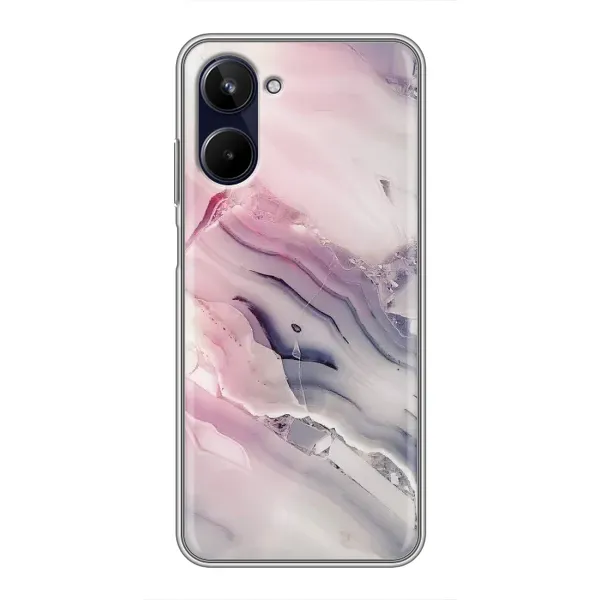 Чехол с принтом «Пурпурный Мрамор» для Realme 10