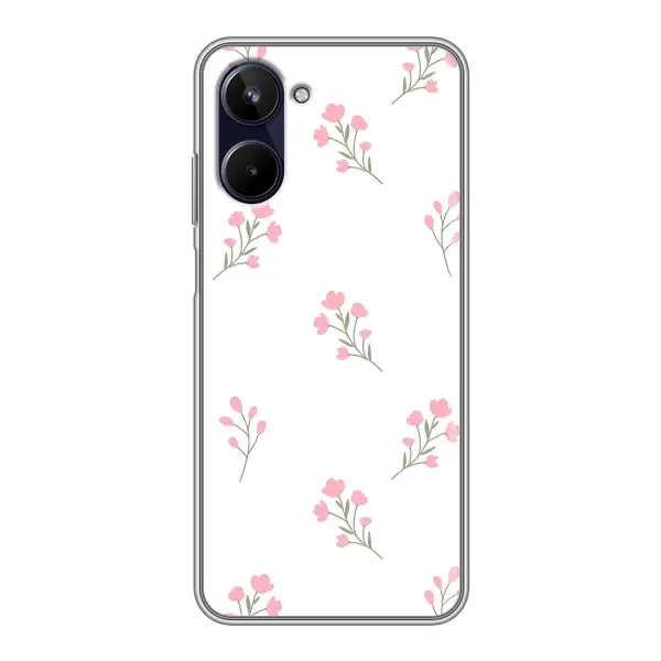 Чохол з принтом «Рожеві квіти» для Realme 10