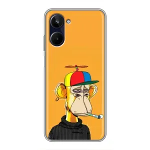 Чехлы с Обезьянами NFT для Realme 10 (AlphaPrint) (Скучающая Обезьяна NFT)