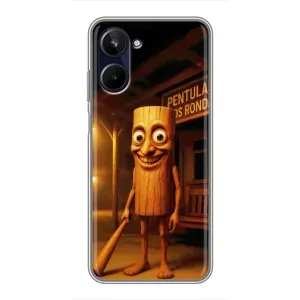 Чехол с мемом Тралалело тралала на Realme 10 (Тунг тунг сахур)