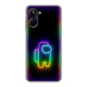 Чехол Амонг Ас для Realme 10 (AlphaPrint) (Яркий скин)