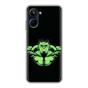 Чехлы с героями Марвел Realme 10 (VPrint) (Зелёный Халк)