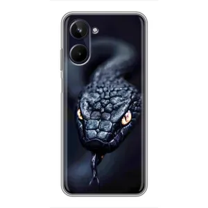 Чохол з принтом «Чорна змія» для Realme 10