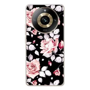 Чохли з квітами для Realme 11 Pro 5G (VPrint) (Квіти на чорному)