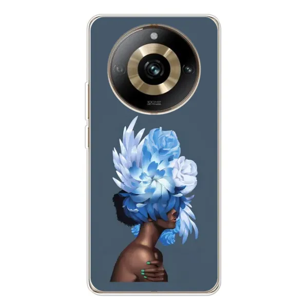 Чехол с принтом «Цветы на голове» для Realme 11 Pro 5G