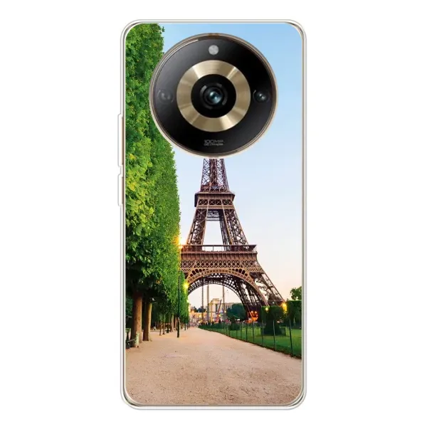 Чехол с принтом «Дорога в Париж» для Realme 11 Pro 5G