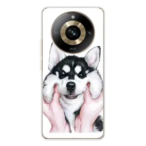 Чехлы с собаками для Realme 11 Pro 5G (VPrint) (Довольный Хаски)
