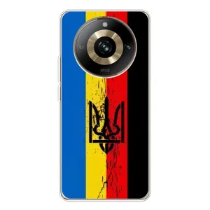 Украинские Чехлы для Realme 11 Pro 5G с картинкой УПА (AlphaPrint) (Прапор УПА)