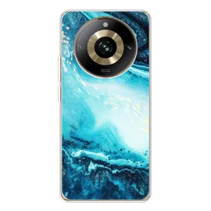 Мраморний чехол на Realme 11 Pro 5G (VPrint) (Блакитний мрамор)