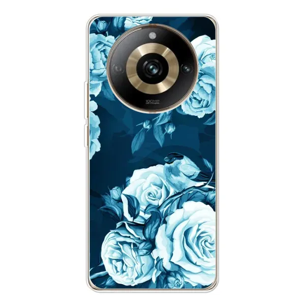 Чехол с принтом «Голубые Бутоны» для Realme 11 Pro 5G