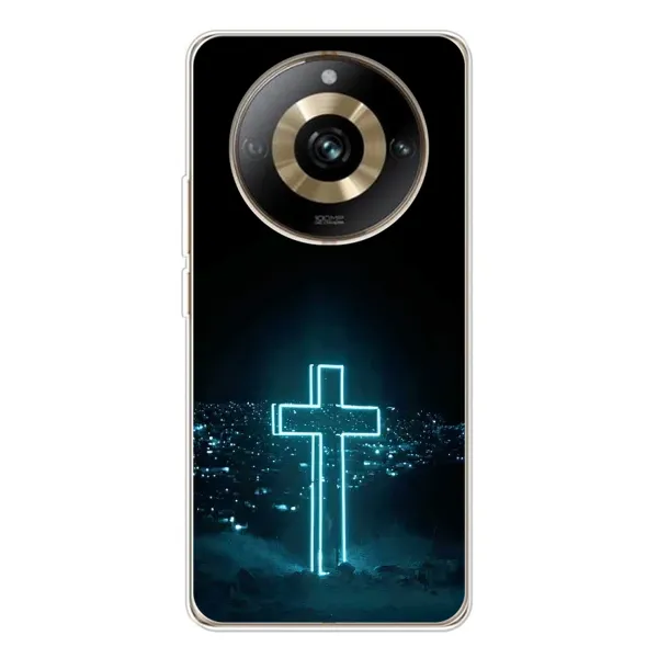 Чехол с принтом «Крест и город» для Realme 11 Pro 5G