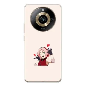 Чехлы Персонажи Аниме Наруто для Realme 11 Pro 5G (AlphaPrint) (Лайк Сакура)