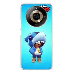 Чехол для Realme 11 Pro 5G Бравл Старс (VPrint) (Леон акула)