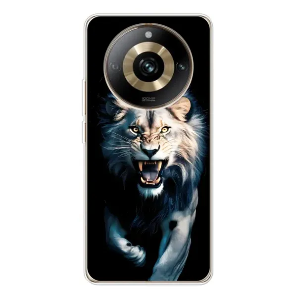 Чехол с принтом «Лев в темноте» для Realme 11 Pro 5G Чехол с принтом «Лев в темноте» для Realme 11 Pro 5G