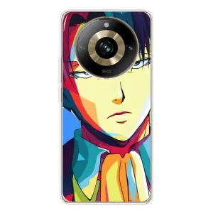 Чехлы Персонажи Аниме Наруто для Realme 11 Pro 5G (AlphaPrint) (Леви Аккерман)