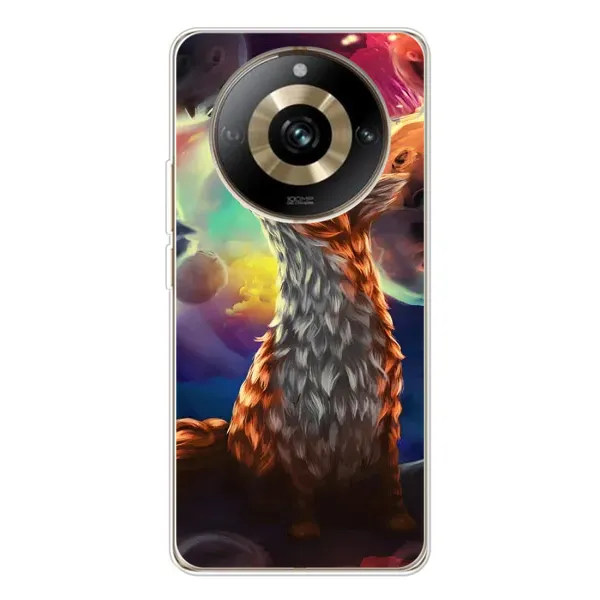 Чехол с принтом «Лисица в космосе» для Realme 11 Pro 5G