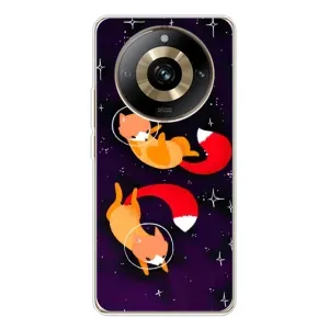 Чохли з картинкою Лисичка для Realme 11 Pro 5G (VPrint) (Лисички космонавти)