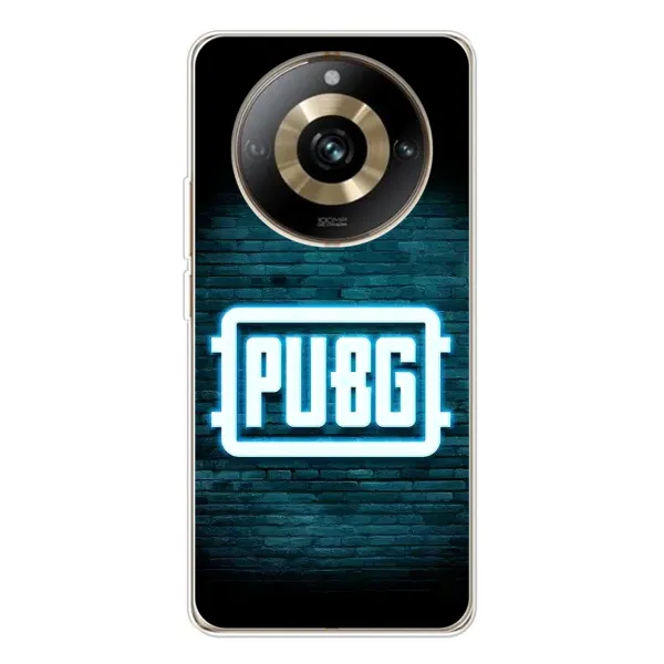 Чохол з принтом «Лого PUBG» для Realme 11 Pro 5G