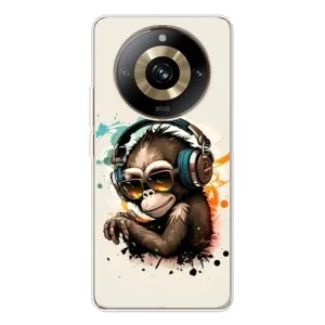 Чохол з Мавпами Realme 11 Pro 5G - (AlphaPrint) (Макака в навушниках)