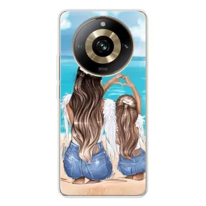 Чехол с печатью для Realme 11 Pro 5G - (Мама с ребенком) (AlphaPrint) (Мама с доченькой)