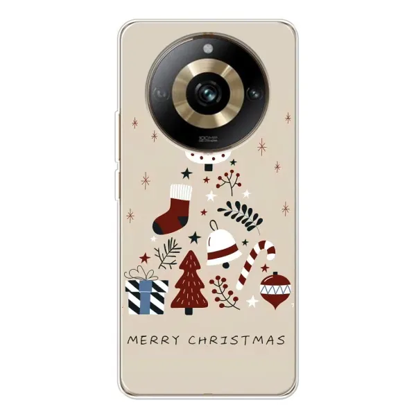 Чохол з принтом «Merry Christmas» для Realme 11 Pro 5G
