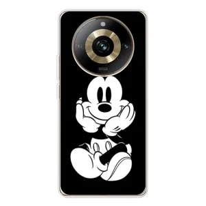 Міккі Маус чохол для Realme 11 Pro 5G (AlphaPrint - Мультяшні) (Маус на чорному)