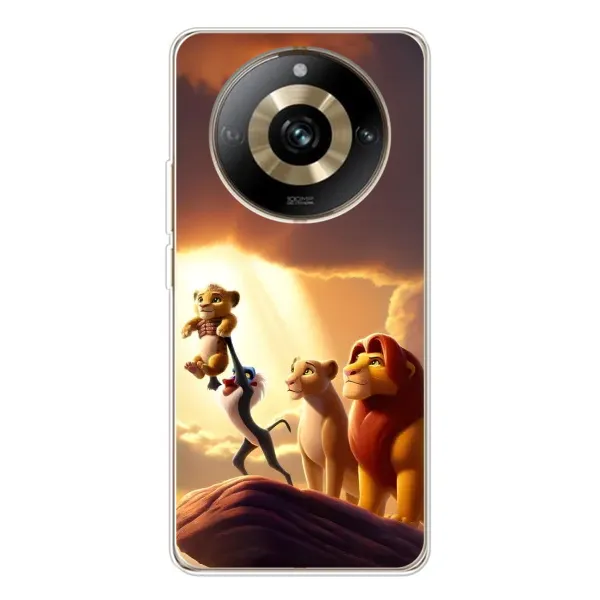 Чехол с принтом «Симба на презентации» для Realme 11 Pro 5G