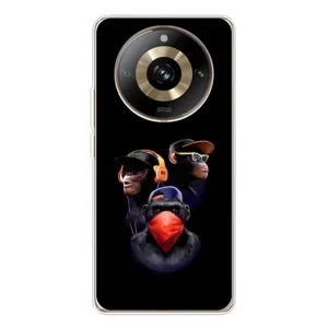 Чохол з Мавпами Realme 11 Pro 5G - (AlphaPrint) (Три мавпи)