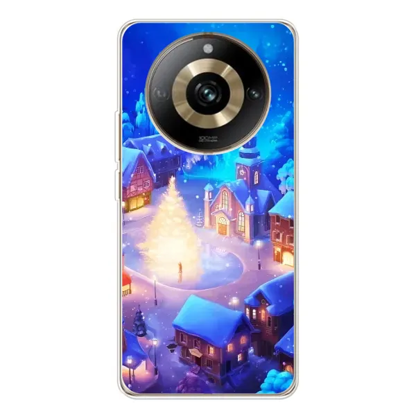 Чохол з принтом «Різдвяне місто» для Realme 11 Pro 5G