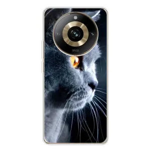 Чехлы с Котиками для Realme 11 Pro 5G (VPrint) (Серый Кот)