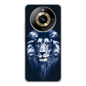 Чохол з картинкою ЛЕВ для Realme 11 Pro 5G (VPrint) (Синій Лев)
