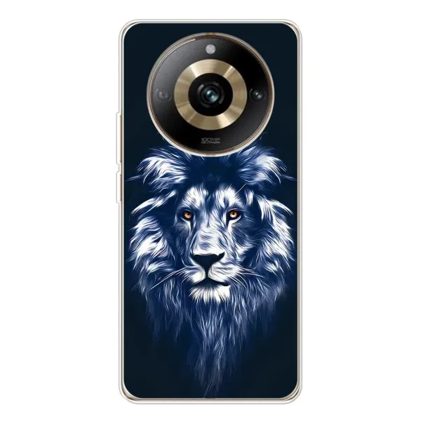 Чехол с принтом «Синий Лев» для Realme 11 Pro 5G